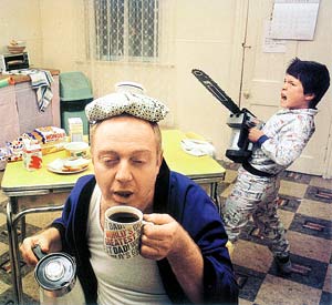 - Папа, давай менять занавески!!!